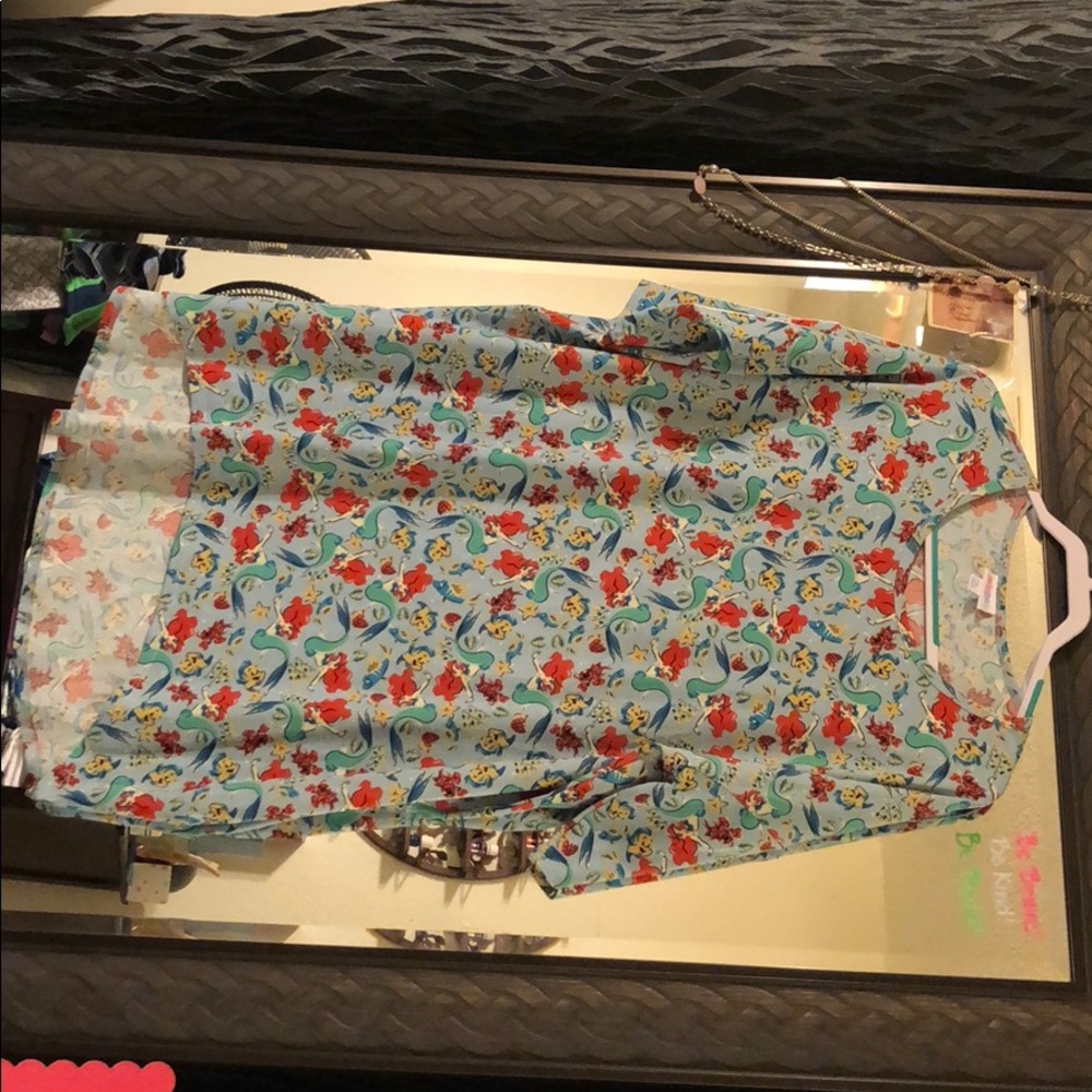 NWOT LuLaRoe Disney Collection Ariel Irma XLarge